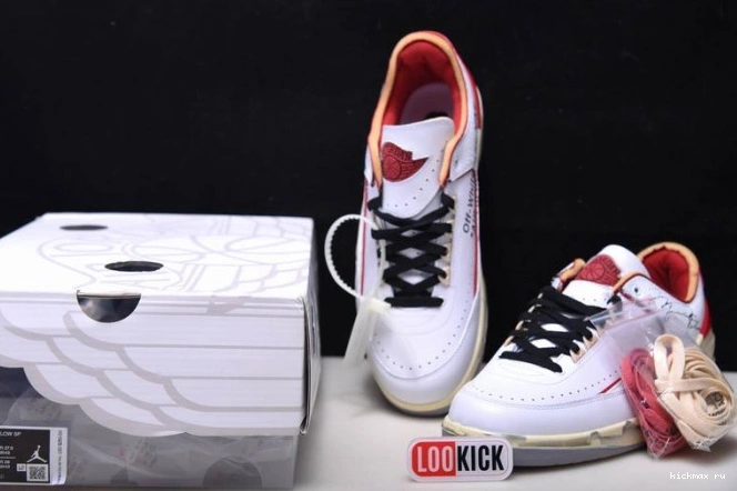 Rep Jordan White SP 2 Low Red DJ4375-106 Off-White Retro 0722